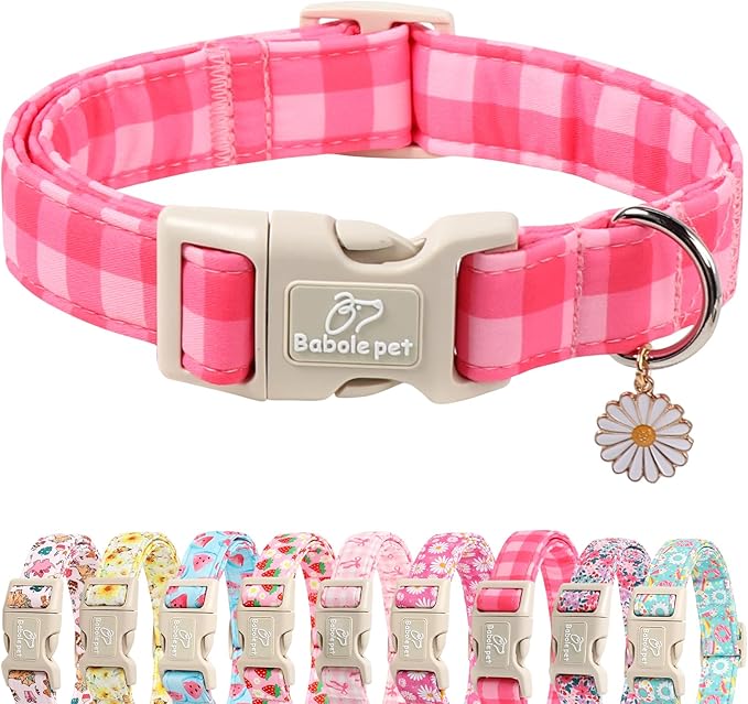 Girl Dog Collar for Medium Dogs by Babolepet