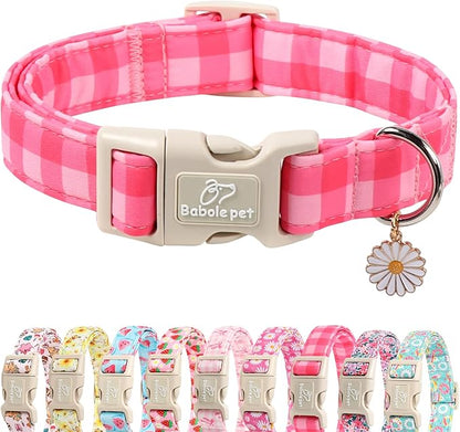 Girl Dog Collar for Medium Dogs by Babolepet