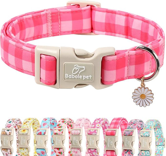 Girl Dog Collar for Medium Dogs by Babolepet