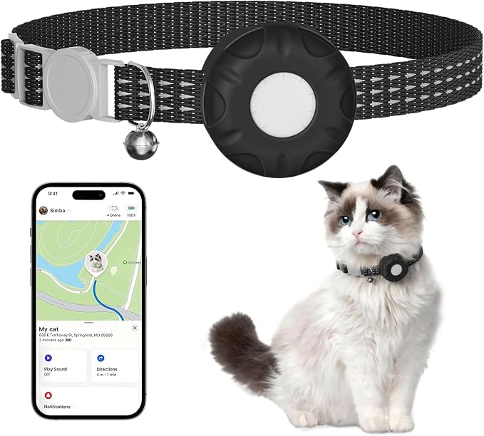 Cat GPS Tracker, Waterproof, Pet Tracker by HONGTOPH