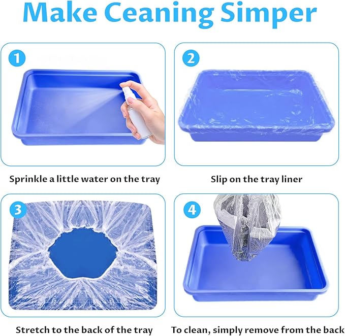 Disposable Small Animal Cage Liners, Plastic Liners Can Cover 37x19, 34x22 - Image 4
