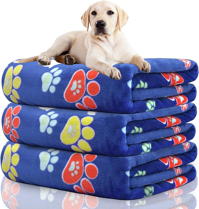 Rezutan 1 Pack 3 Dog Blanket for Large Dogs, 41x31 inch for Medium Soft Fluffy by Rezutan