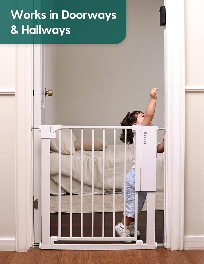 Babelio Smart Baby Gate with Auto-Unlock/Close, Pressure Mounted No Drill - Image 7