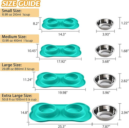 Hubulk Pet Dog Bowls 2 Stainless Steel Dog Bowl - Image 4