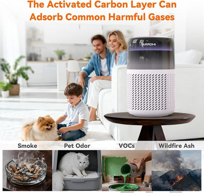 AIRROMI HEPA Air Purifier for Bedroom&Home, Pet Air Purifier for Home Pets - Image 5