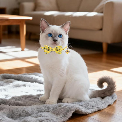 Breakaway Cat Collar with Removable Bow Tie and Bell, Cute Multi-Style Patterns - Image 8