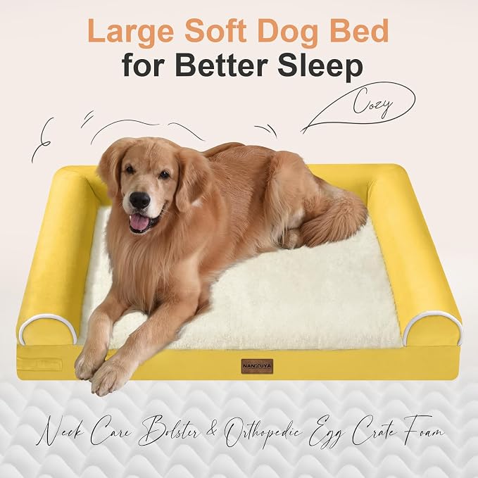 Large Dog Bed Orthopedic Washable: Beds Bolster XXL Bed Big XLarge Dogs Egg - Image 2