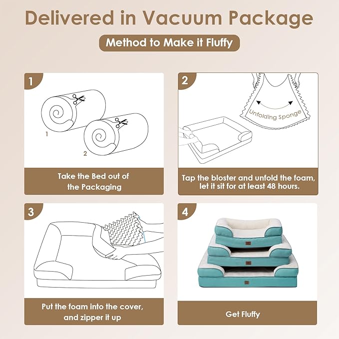 EHEYCIGA Orthopedic Dog Bed for Small Dogs, Waterproof Memory Foam Small Dog - Image 7