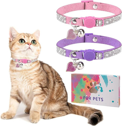 Rhinestone Cat Collar Breakaway by DILLYBUD