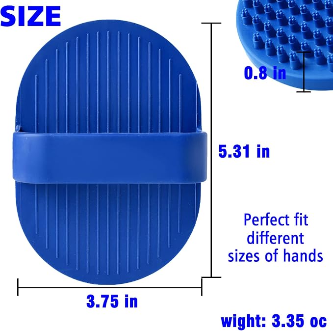 Dog Grooming Brush, Dog Shampoo Bath Brush Shedding Soothing Massage Rubber Comb - Image 6