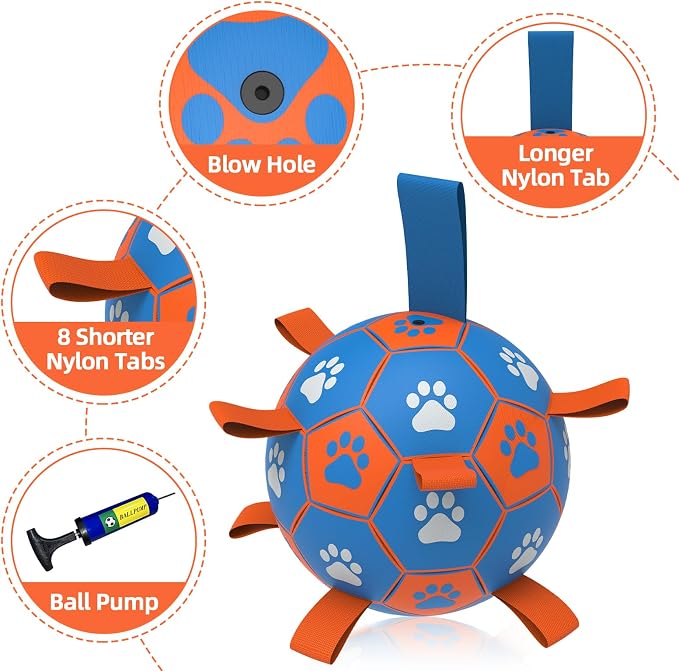 QDAN Dog Ropes Toys Soccer Ball - Image 5