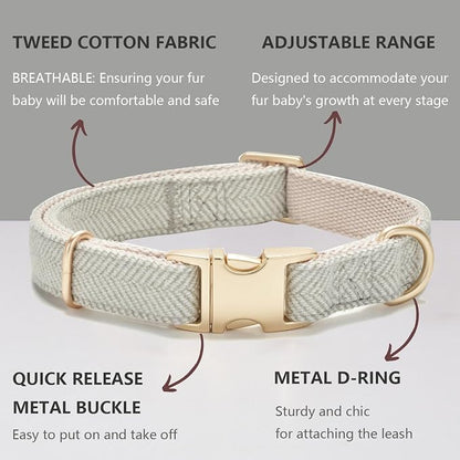Soft Cotton Hemp Dog Collar - Image 2