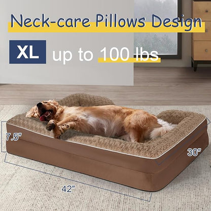 Orthopedic Dog Bed for Large Medium Sized, Washable Memory Foam Large Dog Bed - Image 4