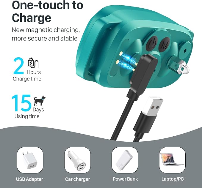 Dog Bark Collar for Large Medium Small Dogs, Rechargeable Smart Bark Collar - Image 4