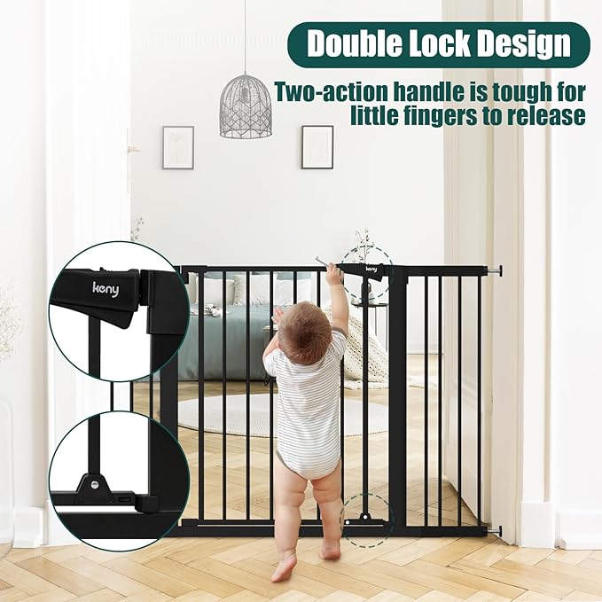 keny 29.7"-51.5" Extra Wide Baby Gate - Image 2