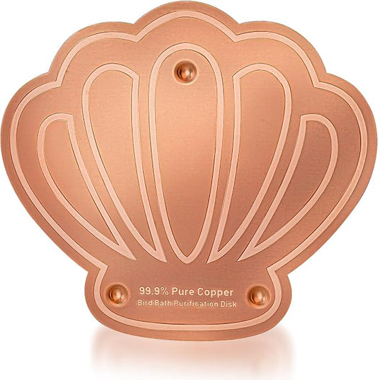 Bird Bath Copper Disk, 99.99% Pure Copper Metal Disc Bird Bath Cleaner by Yncotte