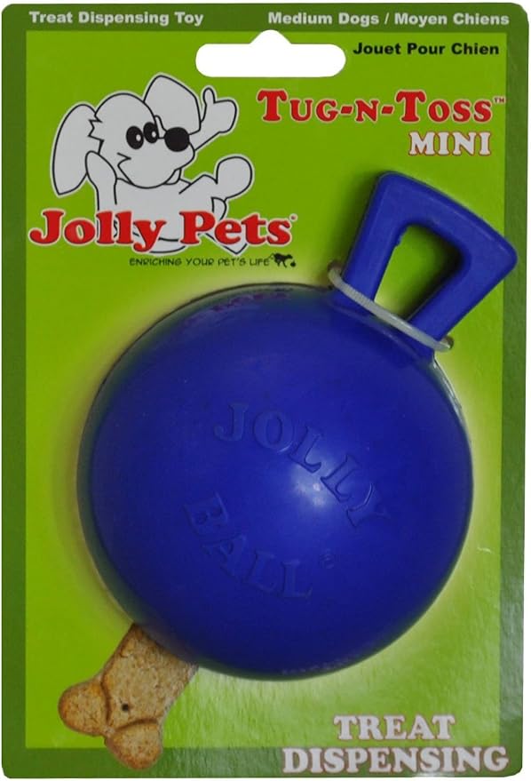 Jolly Pets Tug-n-Toss Heavy Duty Dog Toy Ball by JollyPets