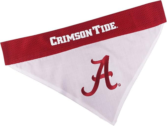 Pets First Collegiate Pet Accessories, Reversible Bandana, Alabama Crimson Tide by PETSFIRST