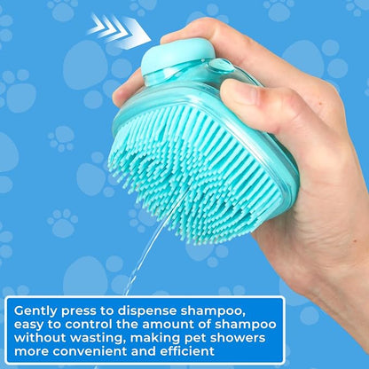 2PCS Dog Washing Gloves and Dog Shampoo Brush, Dog Bath Brush That can add Dog - Image 4