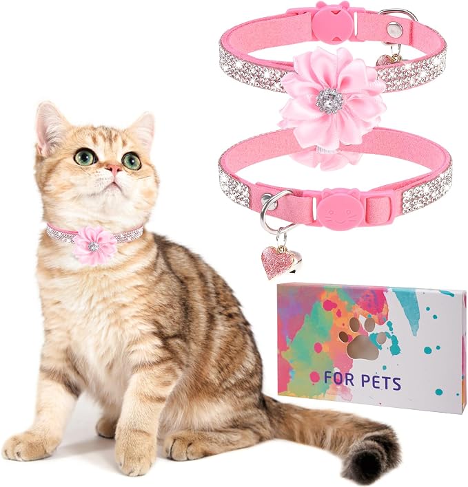 Rhinestone Cat Collar Breakaway by DILLYBUD