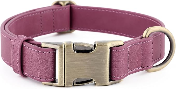 Plutus Pet Genuine Leather Dog Collar – Adjustable Pet Collar by PLUTUSPET