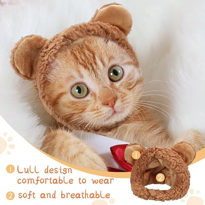 Weewooday 5 Pieces Cat Costume Bunny Hat Outfit - Image 6