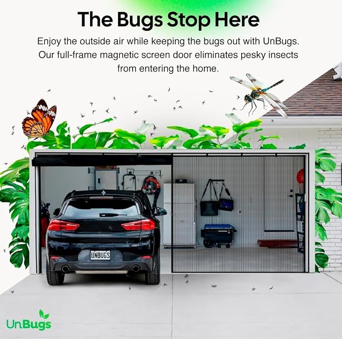 UnBugs Garage Screen Doors for 2 Car Garage - Image 2