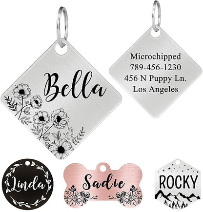 Ultra Joys Stainless Steel Pet ID Tags by UltraJoys