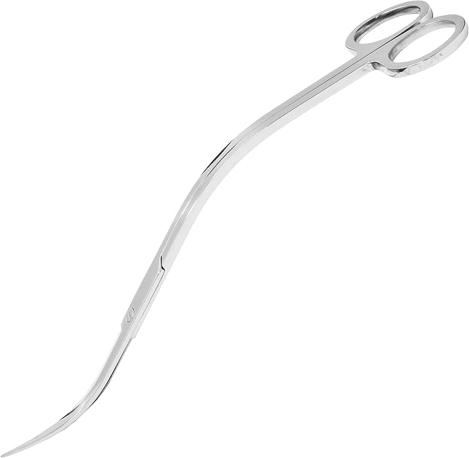 Mandala Crafts Extra Long Stainless Steel Curved Aquarium Scissors by MandalaCrafts