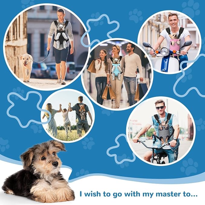 YUDODO Pet Dog Carrier Backpack Adjustable Dog Front Carrier, Legs Out Easy-Fit - Image 4