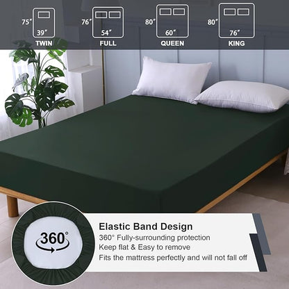 King Mattress Protector Waterproof, Fitted Sheet Style Breathable Mattress Cover - Image 5