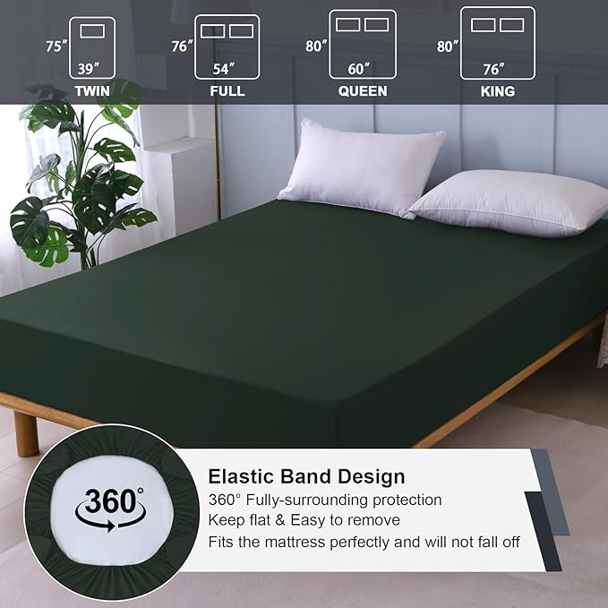 Waterproof Mattress Protector Twin, Fitted Sheet Style Breathable Mattress Cover - Image 5