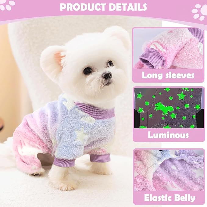 Small Dog Pajamas Pjs Sweater Cute Extra Small Dog Clothes, 4 Legs Puppy - Image 4