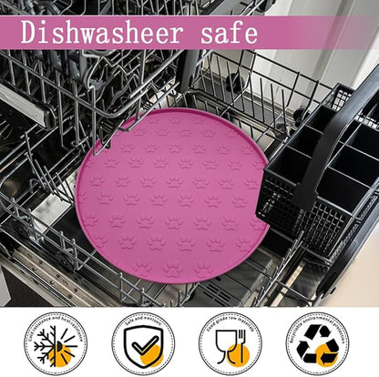 Silicone pet Food mat, Dog Food and Water mat, Raised Edge Rubber mat - Image 5