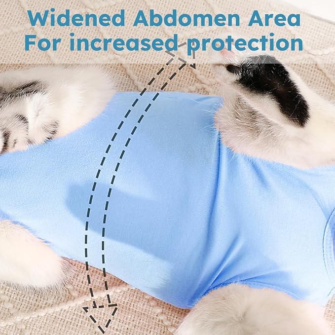 Cat Recovery Suit, Kitten Surgical Bodysuit - Image 5