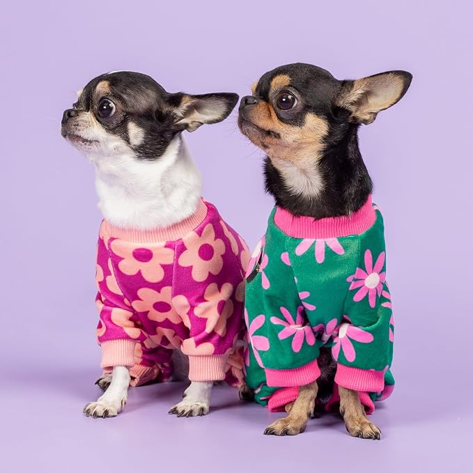 Fitwarm Flower Fleece Dog Pajamas, Warm Winter Dog Clothes - Image 7