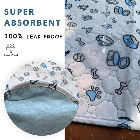 Washable Pee Pads for Dogs, 2 Pack Reusable Puppy Pads, Absorbent Whelping - Image 2