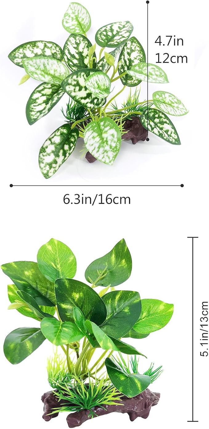 Betta Fish Tank Accessories 7 Pack Silk Aquarium Plants Decoration Artificial - Image 6