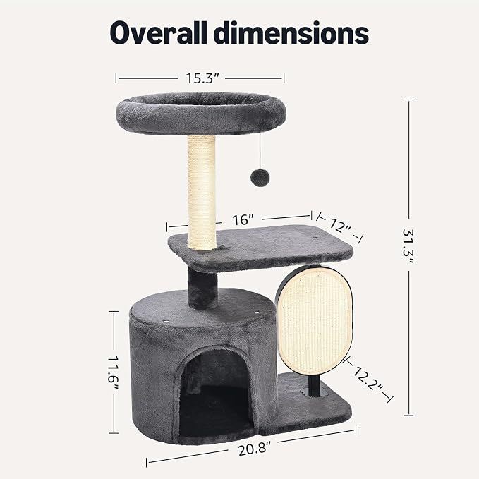 Amazon Basics Cat Tree Tower, Solid Steel Frame - Image 6