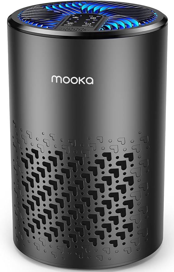 Air Purifiers for Bedroom Home, MOOKA HEPA Air Purifier for Home Pets by MOOKA