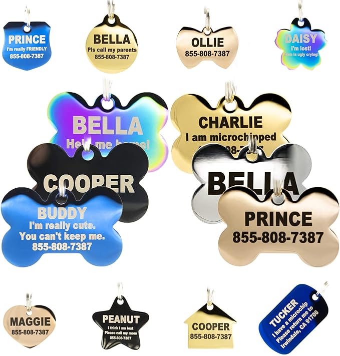 Engraved Dog Tags Personalized by PetANTastic