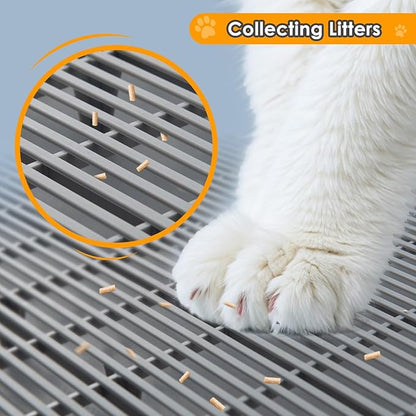 Litter Catching Step for Cat Litter Box, Litter Trap Stool for Automatic Litter - Image 2