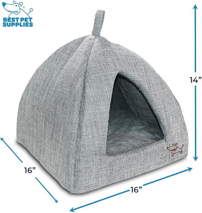 Best Pet Supplies Dog House Bed Crate Mat Tent Indoor Round Soft Plush - Image 2