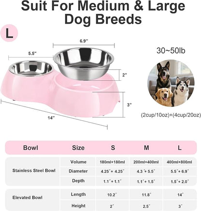 Elevated Dog Bowls Set - Image 2