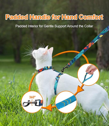 Halypet Cat Harness and Leash Set, Escape Proof Cat Harness, Comfortable Soft - Image 5