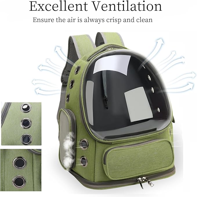 Cat Bubble Backpack, Breathable Cat Backpack Carrier Large Space Pet Travel - Image 4