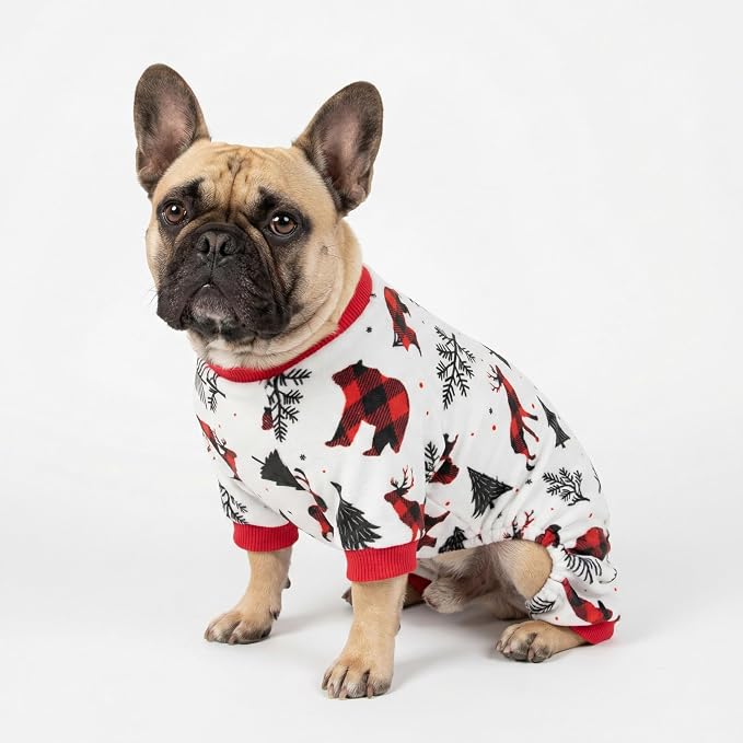 Fitwarm Reindeer Dog Christmas Pajamas, Winter Doggy Clothes - Image 3