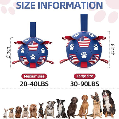 QDAN Dog Toys, Soccer Ball - Image 4
