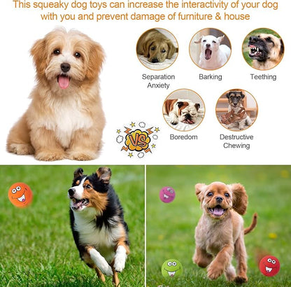 Squeaky Dog Toys Chewing Durable Teething Latex Rubber Soft Interactive Fetch - Image 6