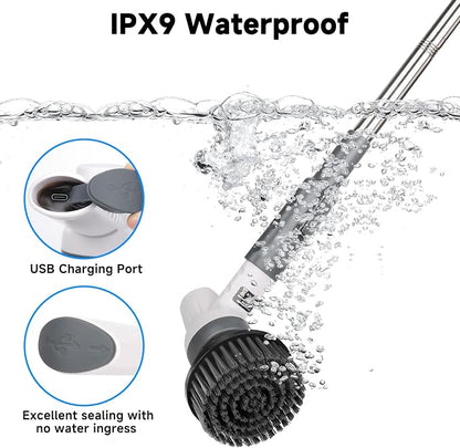 AQQA 8-in-1 Electric Aquarium Cleaning Kit IPX9 Waterproof Cordless - Image 7